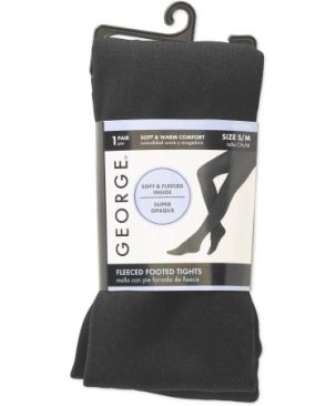 George Women's Fleeced Super Opaque Footed Tight